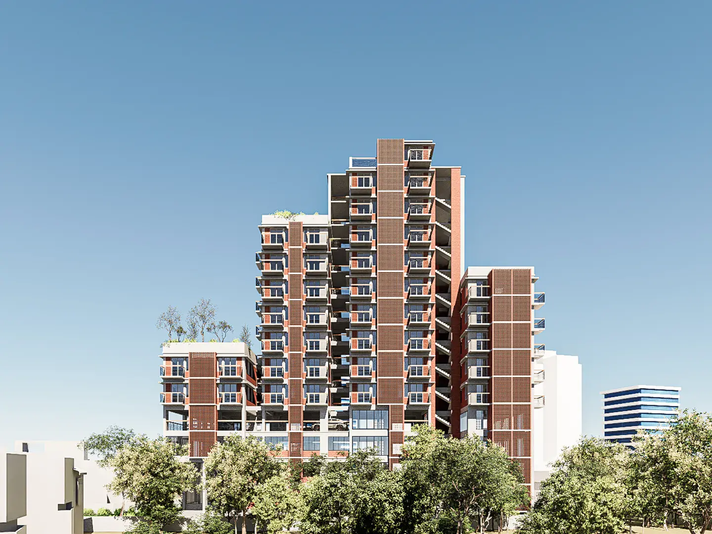 29 Katha Residence on the skyline among mature trees